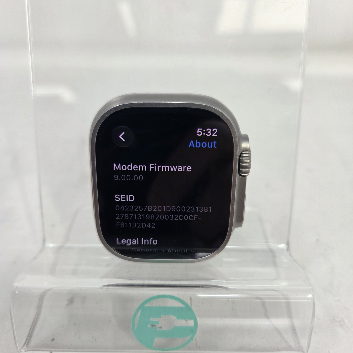 Unlocked Apple Watch Ultra 2 49MM Natural Titanium Silver link bracelet MREP3LW