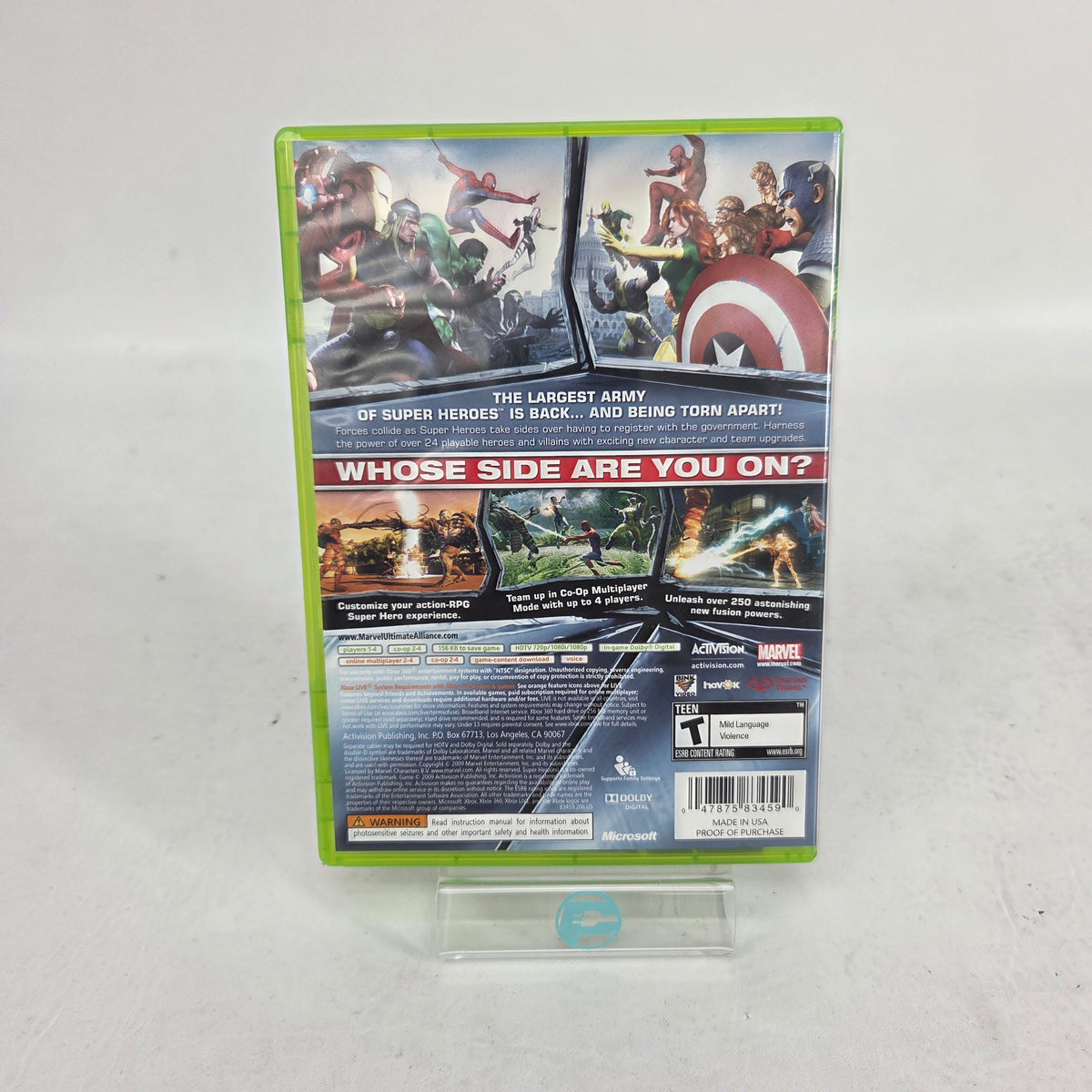 Marvel Ultimate Alliance 2 (Microsoft Xbox 360, 2009)