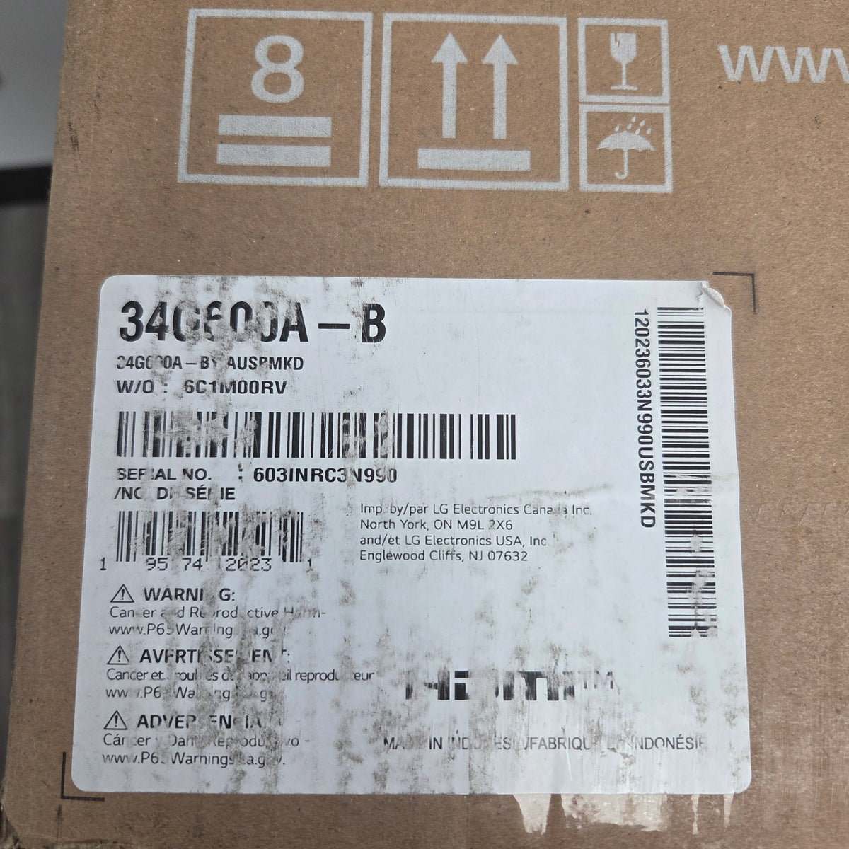 New LG 34" 34G600A-B 160Hz Curved Ultrawide VA 1440p LED Gaming Monitor 2025