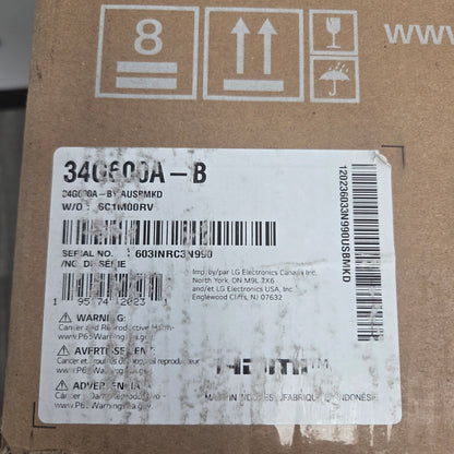 New LG 34" 34G600A-B 160Hz Curved Ultrawide VA 1440p LED Gaming Monitor 2025