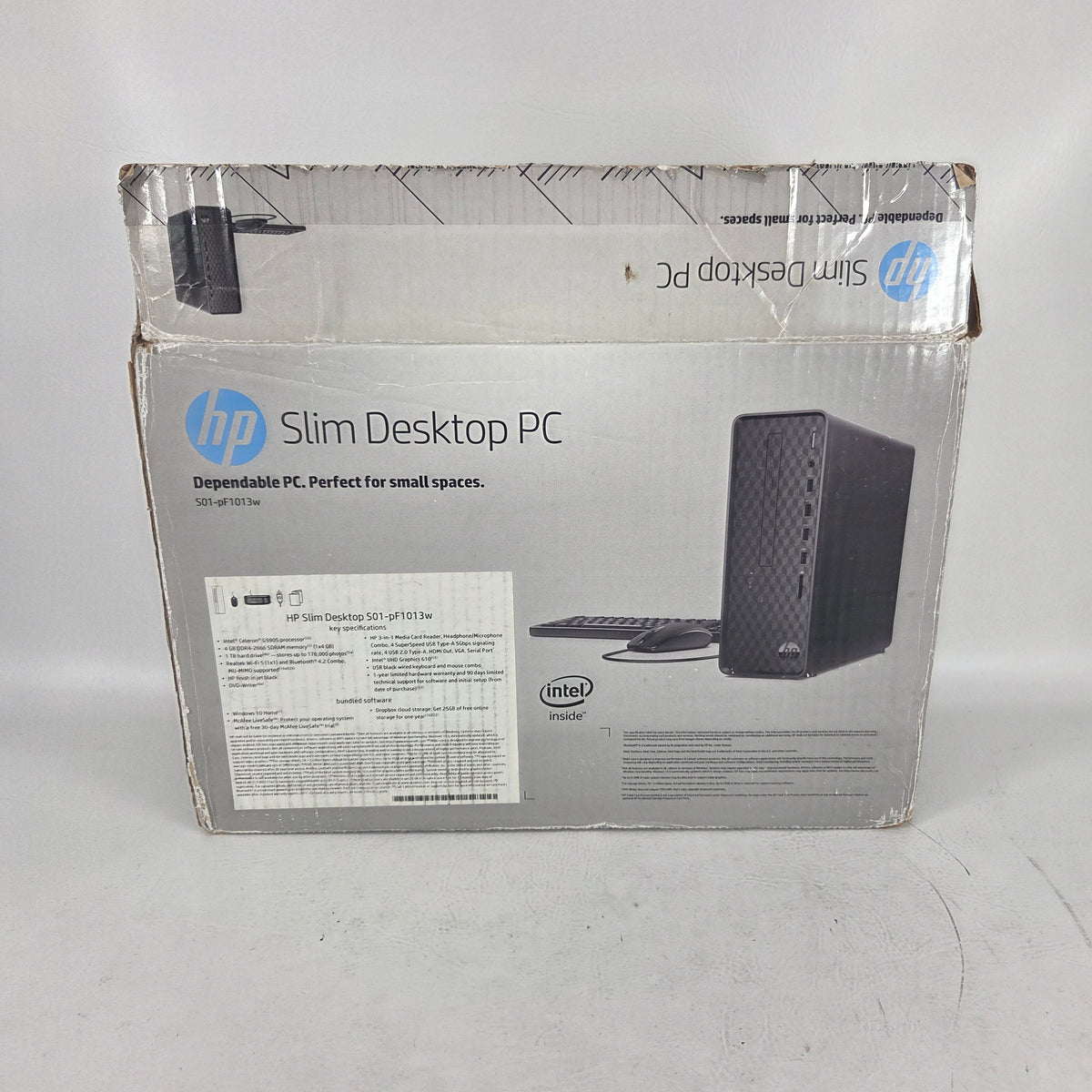 HP Slim Desktop S01-PF1013W Celeron G5900 3.40GHz 4GB RAM 1TB HDD