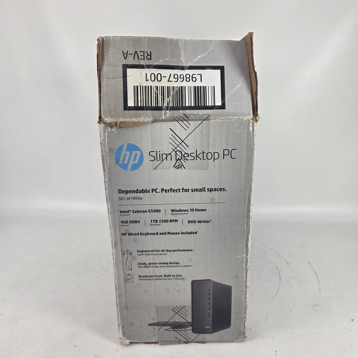 HP Slim Desktop S01-PF1013W Celeron G5900 3.40GHz 4GB RAM 1TB HDD