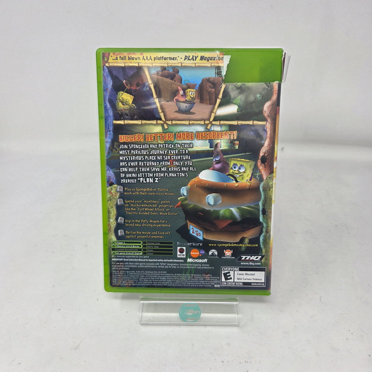 SpongeBob SquarePants The Movie (Microsoft Xbox, 2004)
