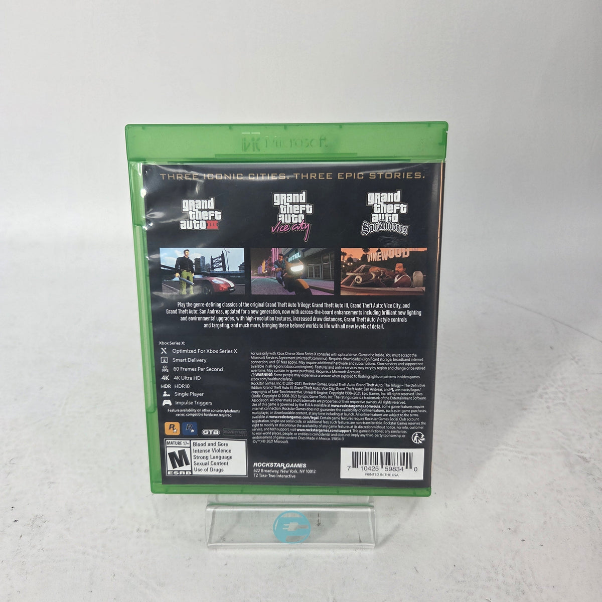 Grand Theft Auto Trilogy Definitive Edition Xbox Series X 2021 GTA Game