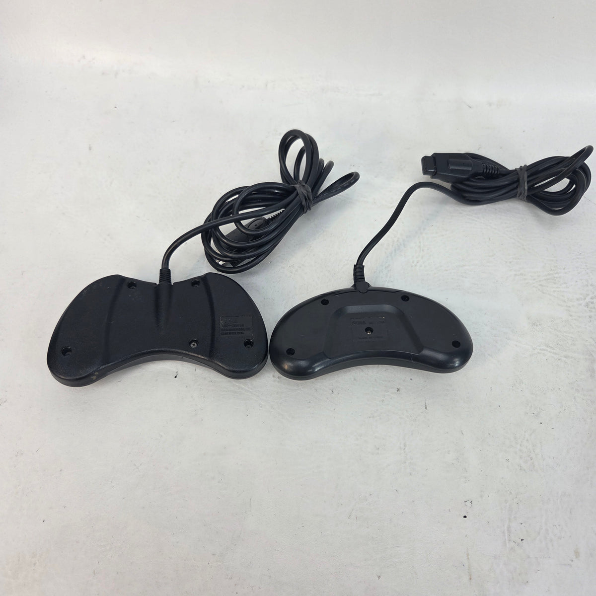 Lot of 2 Sega Saturn Genesis 6-Button Arcade Pads Black MK-80116 MK-1470