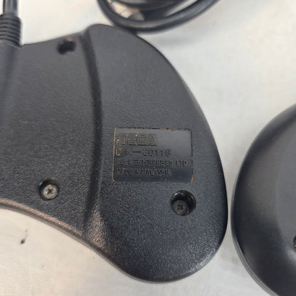 Lot of 2 Sega Saturn Genesis 6-Button Arcade Pads Black MK-80116 MK-1470