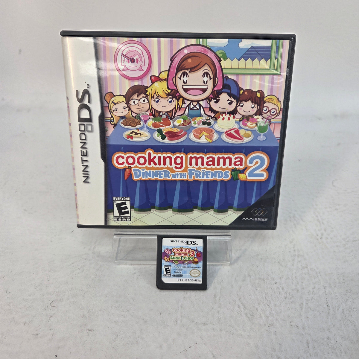 Lot of 2 Nintendo DS Cooking Mama 2 Dinner With Friends & 3 Shop Chop Games