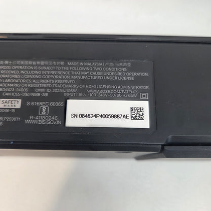 Bose Smart Ultra Soundbar Wireless Bluetooth Soundbar Black 882963-1100