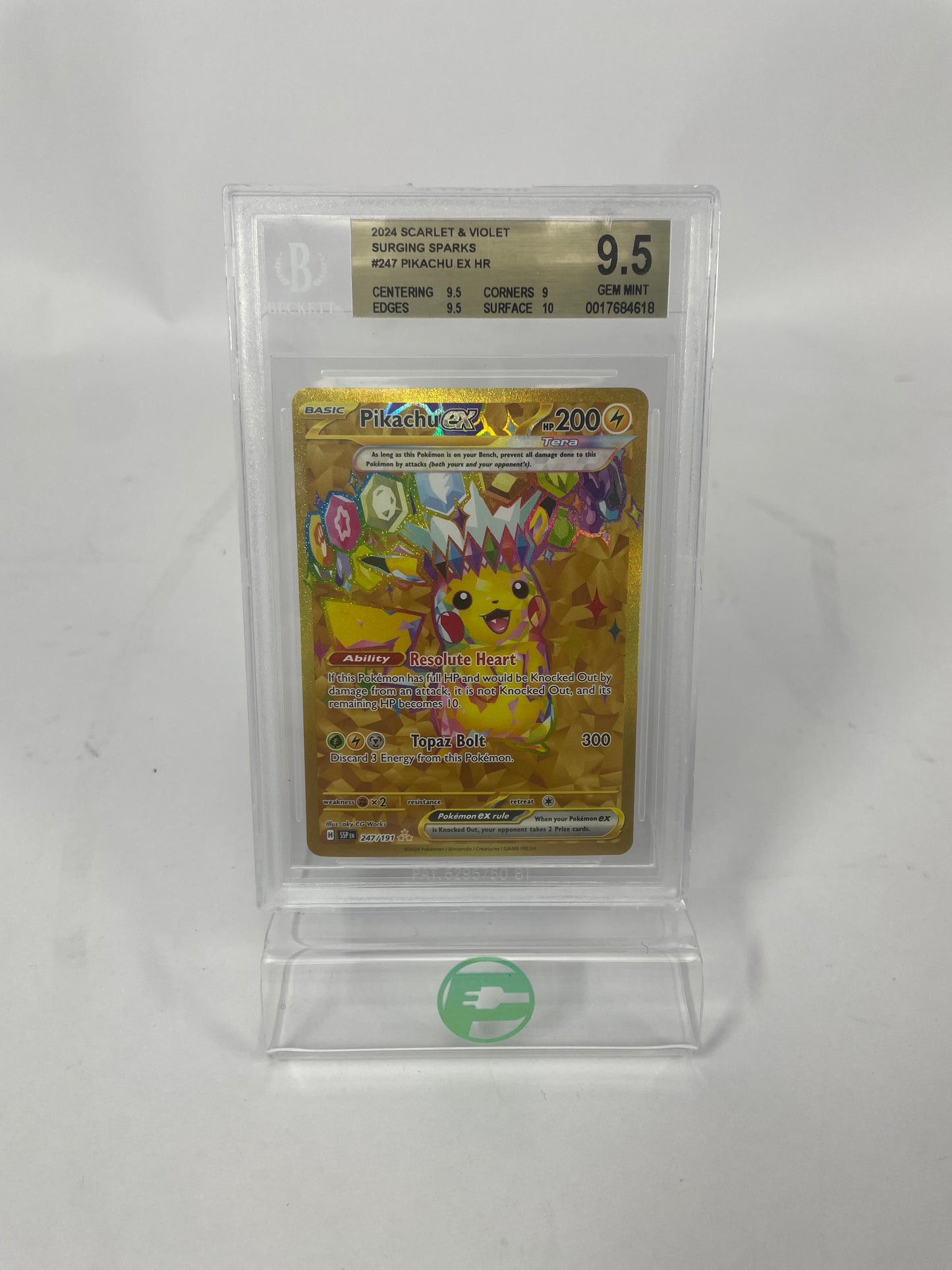 Pikachu EX #247 Gem Mint plus Pikachu Pokemon Card Lot
