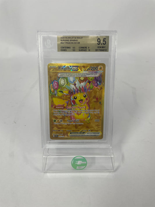 Pikachu EX #247 Gem Mint plus Pikachu Pokemon Card Lot