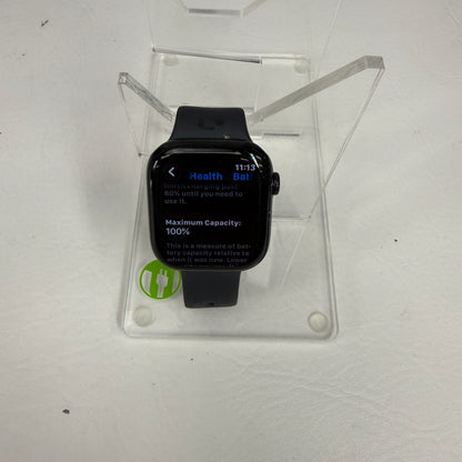 GPS Only Apple Watch Series 10 46MM Black Aluminum Black Sports Band MWWR3LW/A