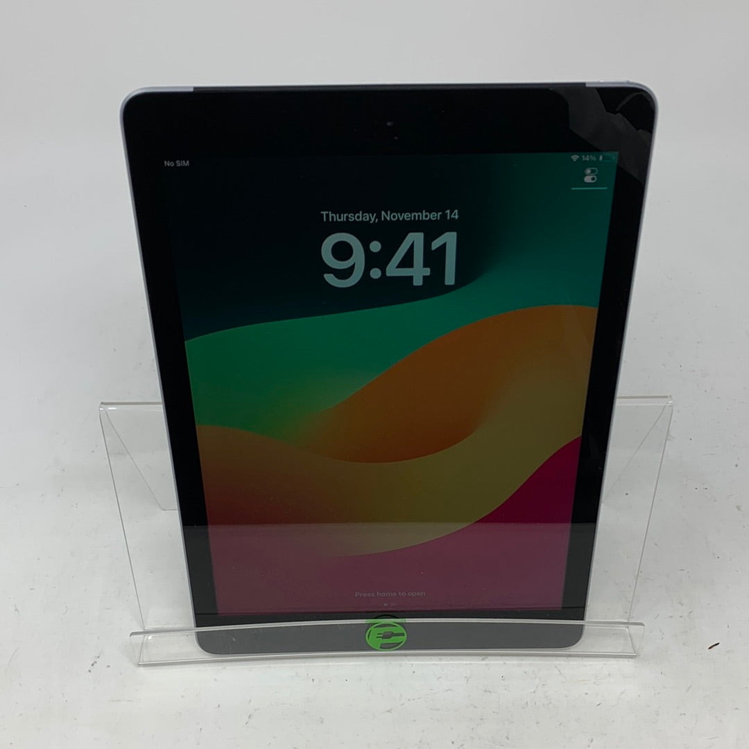 Unlocked Apple iPad 6th Gen 128GB 17.3 Space Gray MR752LL/A