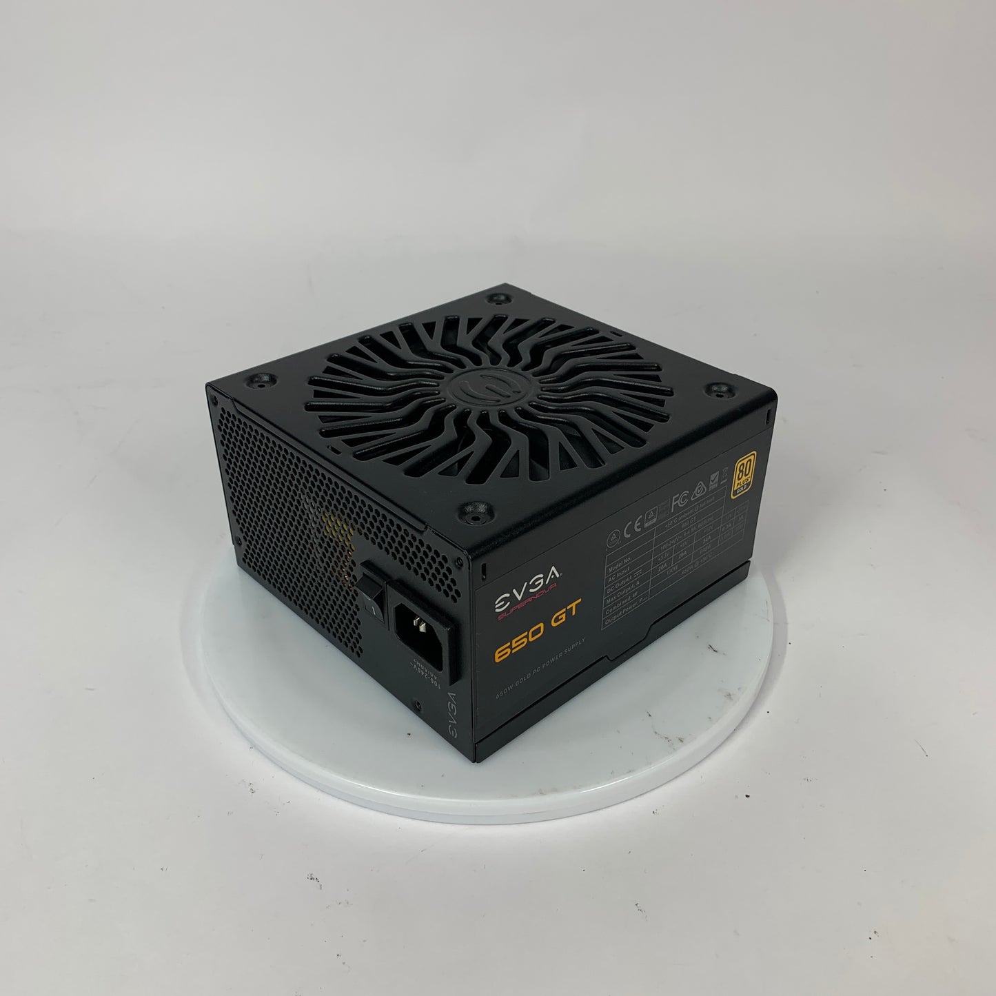EVGA 650GT Supernova 220-GT-0650-Y1 80 Plus Gold 650W Fully Modular Power Supply