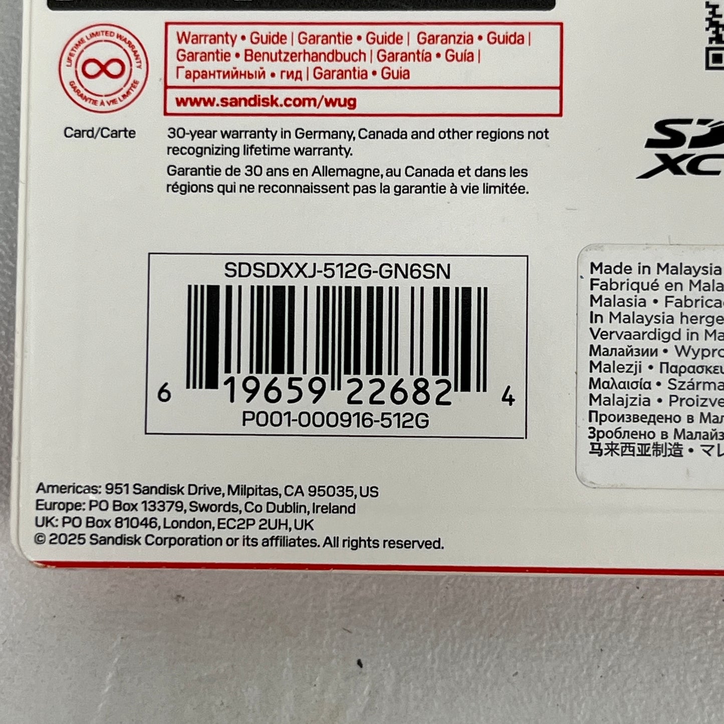 SANDISK Extreme PRO SDXC UHS-I Memory Card: National Park Foundation 512GB