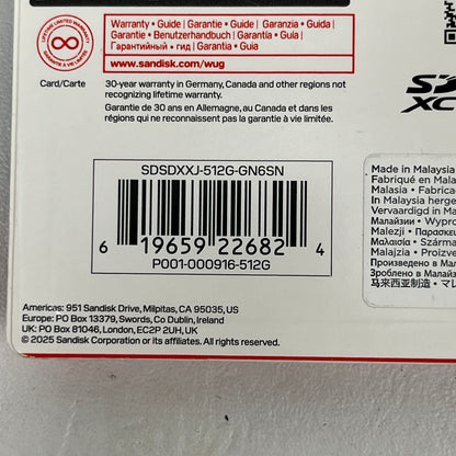 SANDISK Extreme PRO SDXC UHS-I Memory Card: National Park Foundation 512GB