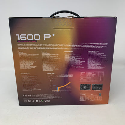 New EVGA EVGA 1600W Platinum Supernova 220-PP-1600-X1 Power Supply