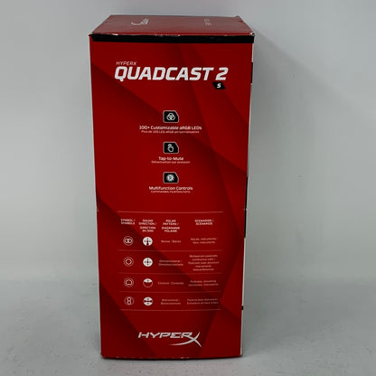 New HyperX Quadcast 2s 20 Hz - 20 kHz Microphone HXMI231