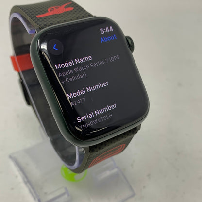 Unlocked Apple Watch Series 7 45MM Aluminum A2477