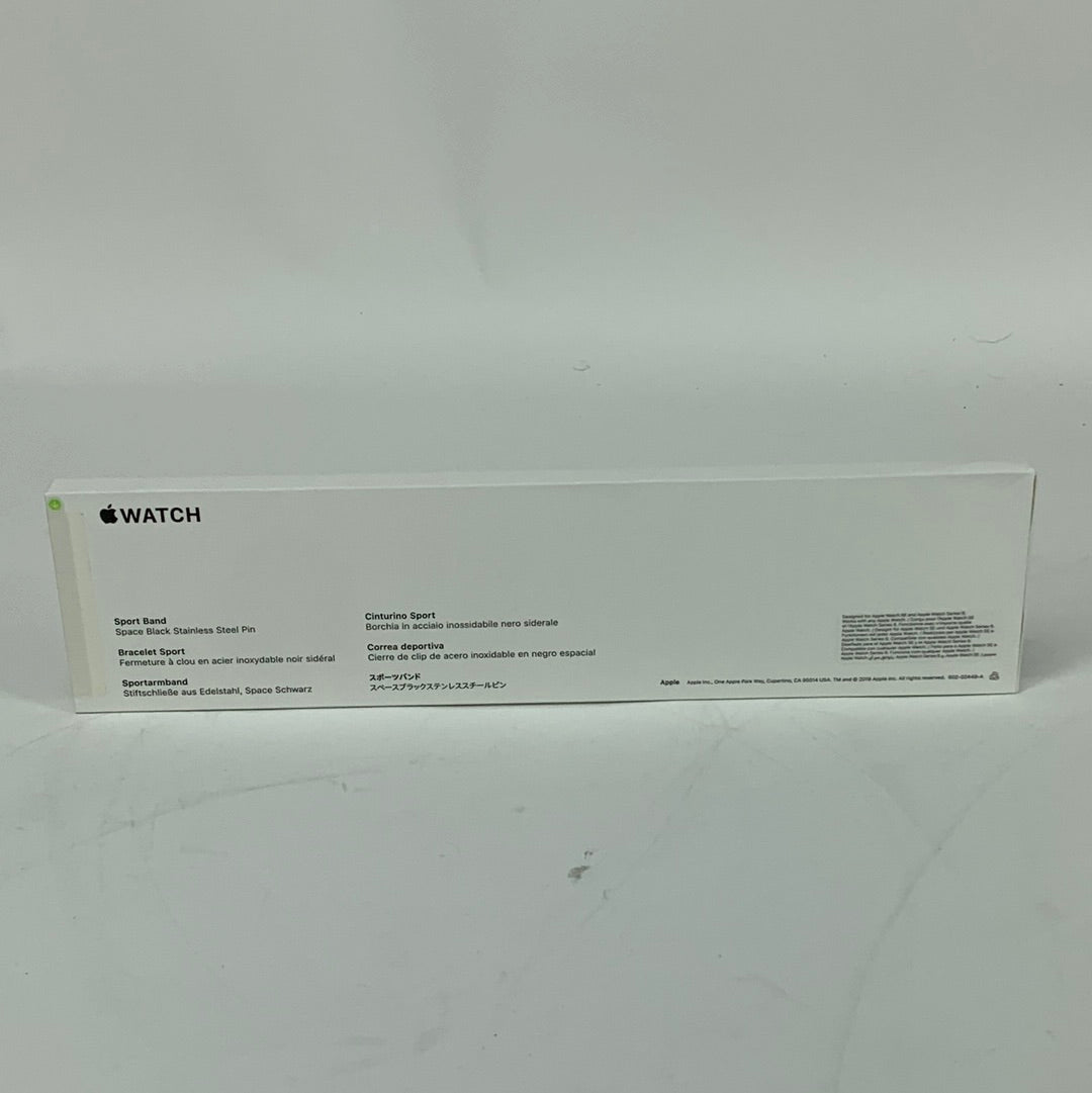 New Factory Unlocked Apple Watch SE 1st Gen 44MM Space Gray Aluminum Black Sport Band A2354