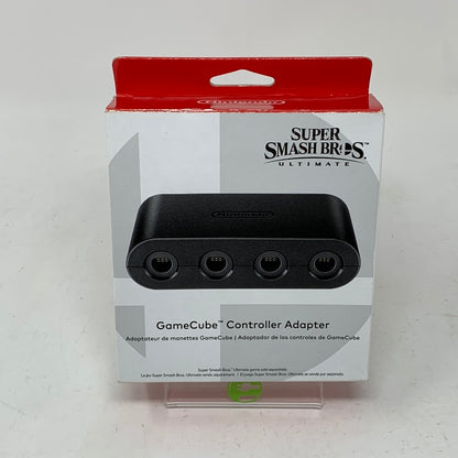 New Super Smash Nintendo Bros Gamecube Controller Adapter Black HACAGGGKAUSZ