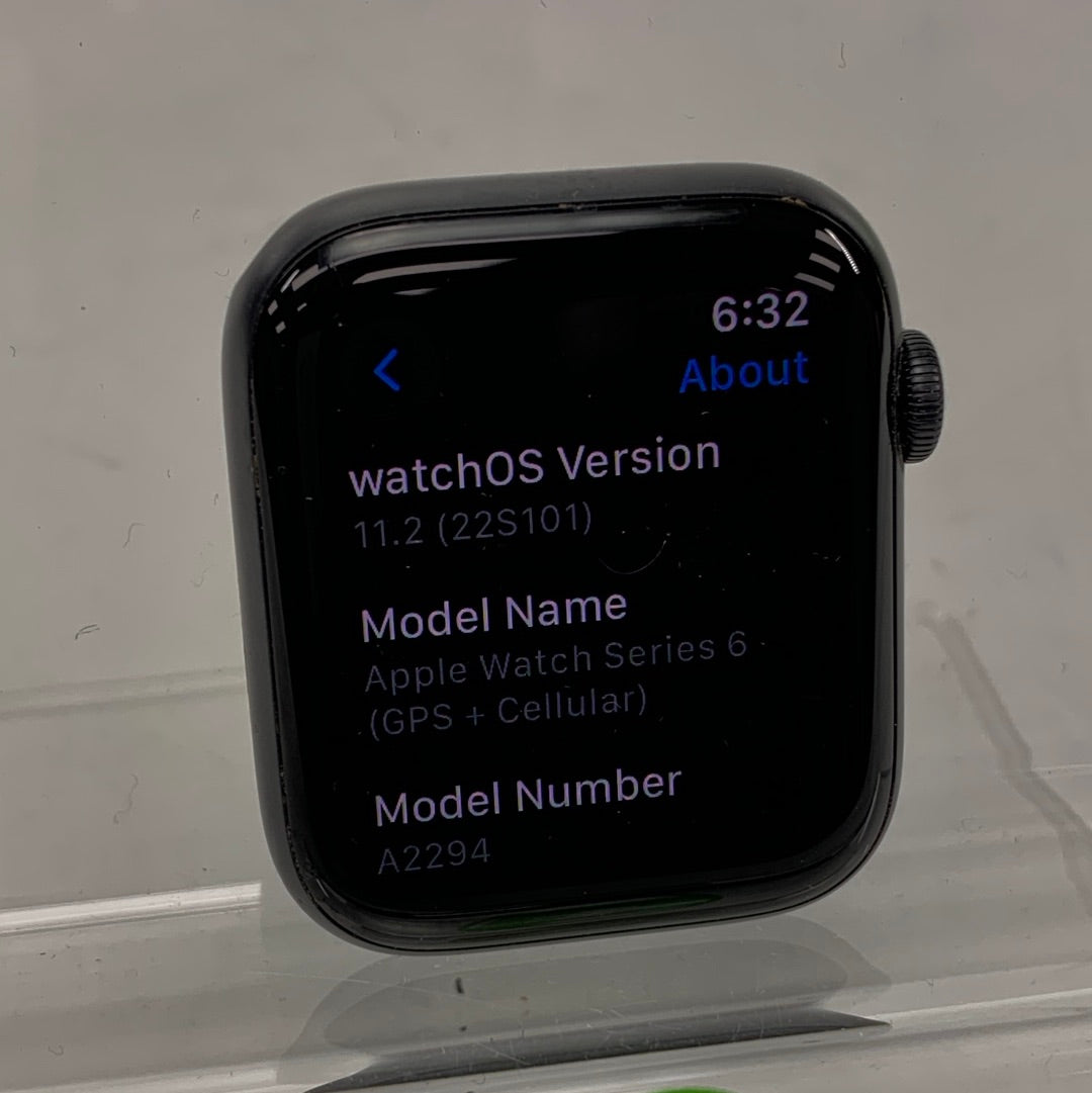 Unlocked Apple Watch Series 6 44MM Aluminum A2294