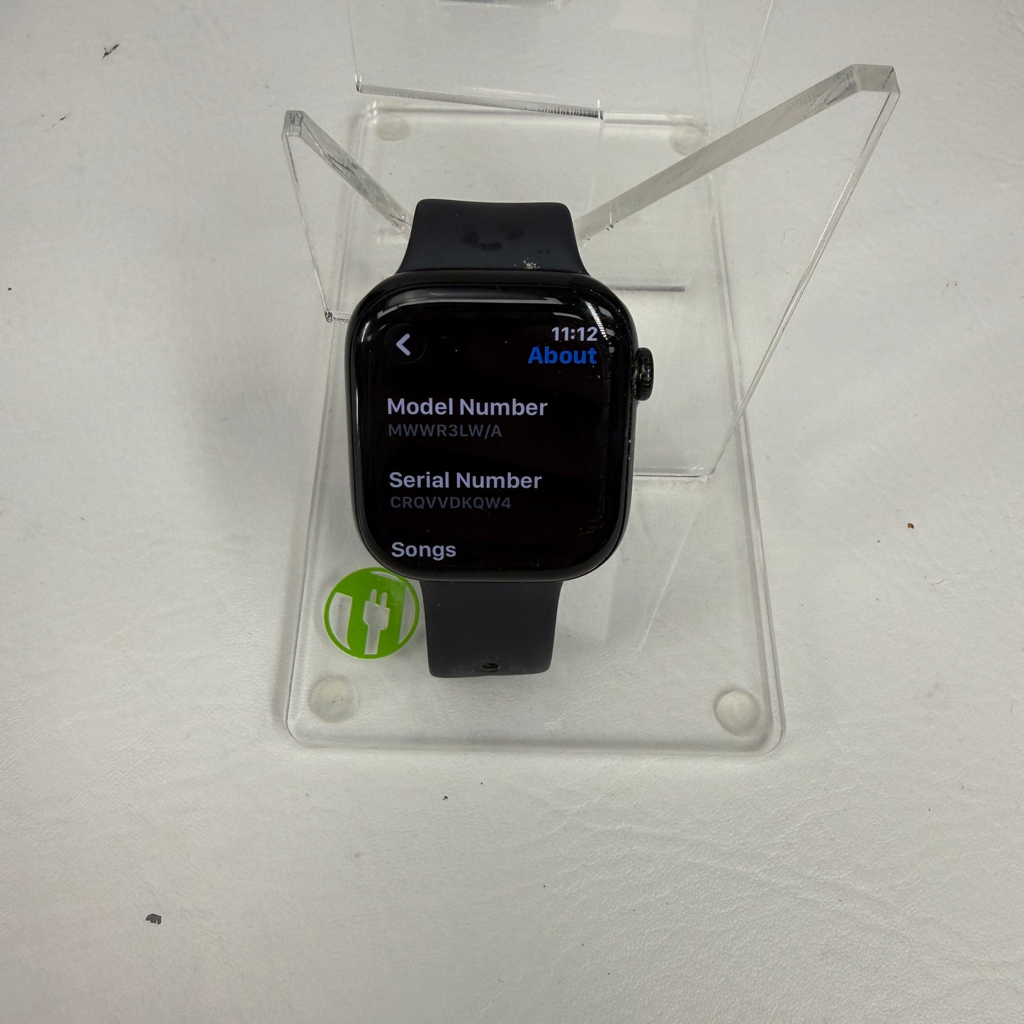 GPS Only Apple Watch Series 10 46MM Black Aluminum Black Sports Band MWWR3LW/A