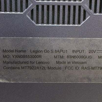 Lenovo Legion Go S with SteamOS 8" AMD Ryzen Z1 Extreme 32GB 512GB Black