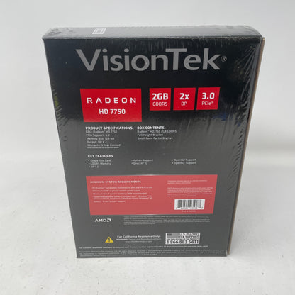 New AMD VisionTek Radeon HD 7750 2GB GDDR5 Graphics Card 900942