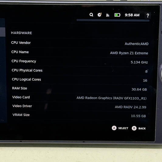 Lenovo Legion Go S with SteamOS 8" AMD Ryzen Z1 Extreme 32GB 512GB Black