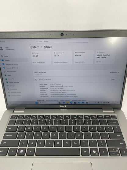Dell Precision 3490 14" Core Ultra 7 155H 3.8GHz 16GB RAM 256GB SSD