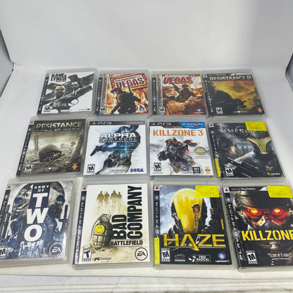 Lot of 10 Sony FPS PlayStation 3 PS3 Games
