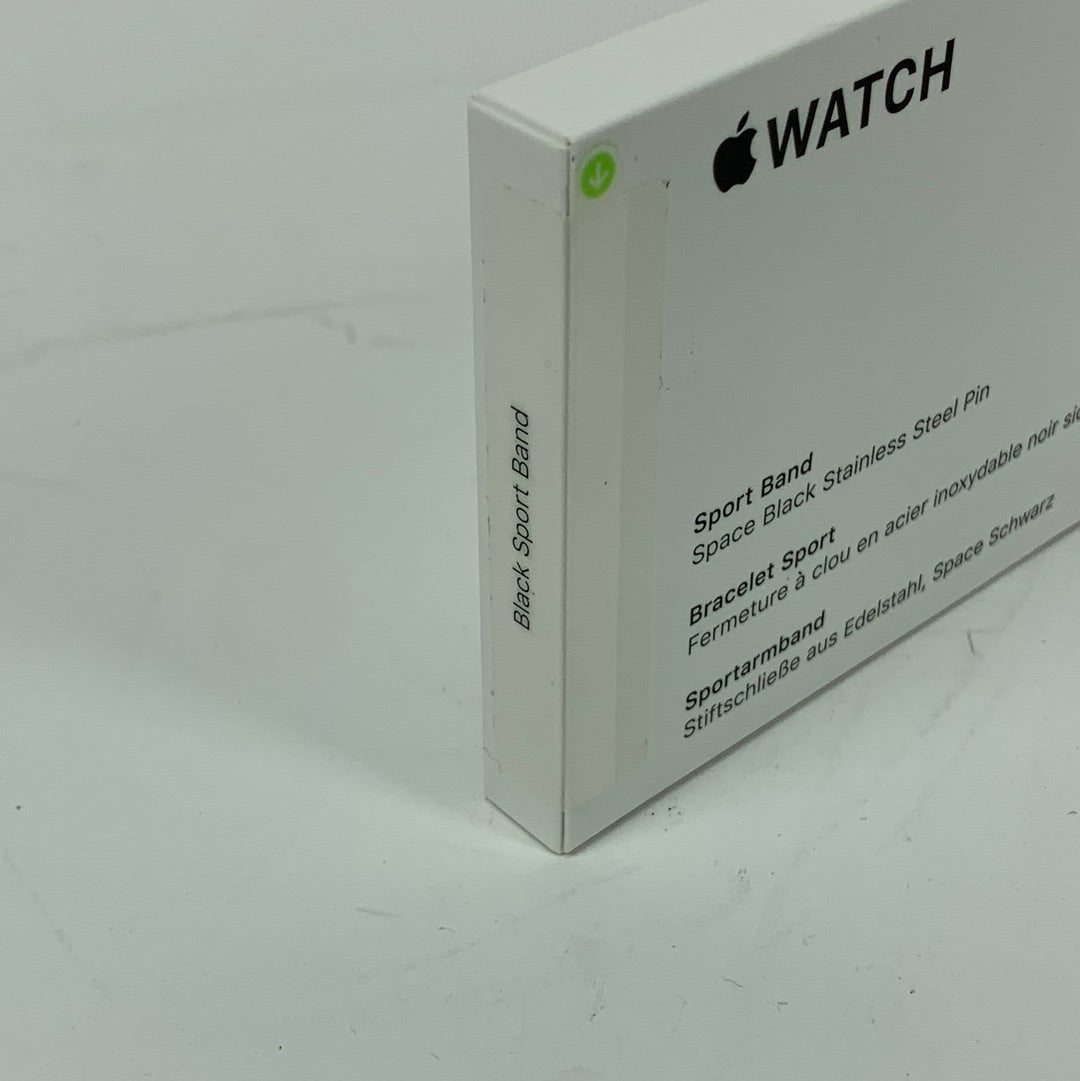 New Factory Unlocked Apple Watch SE 1st Gen 44MM Space Gray Aluminum Black Sport Band A2354