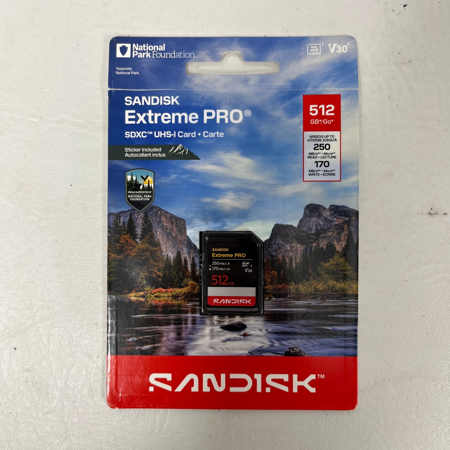 SANDISK Extreme PRO SDXC UHS-I Memory Card: National Park Foundation 512GB