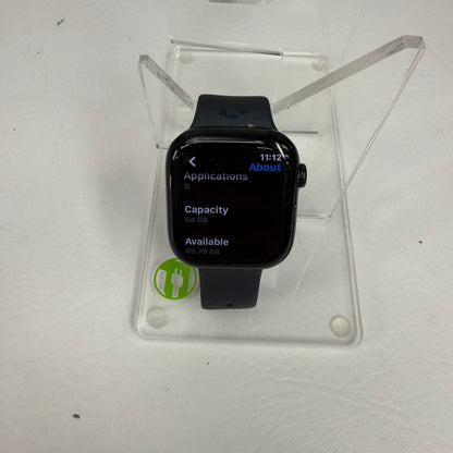 GPS Only Apple Watch Series 10 46MM Black Aluminum Black Sports Band MWWR3LW/A