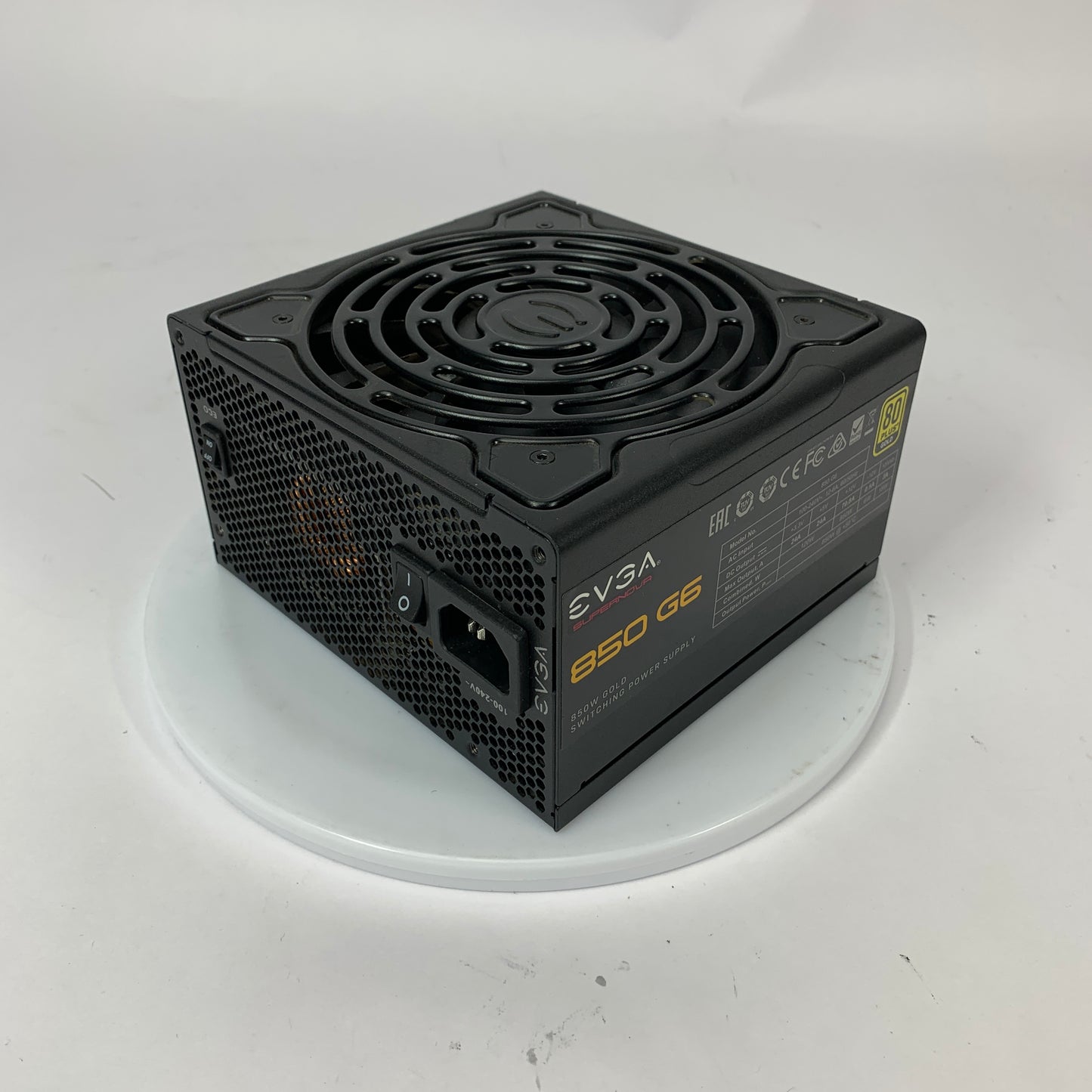 EVGA SuperNOVA 850 G6 220-G6-0850-X1 80 Plus Gold 850W F Power Supply