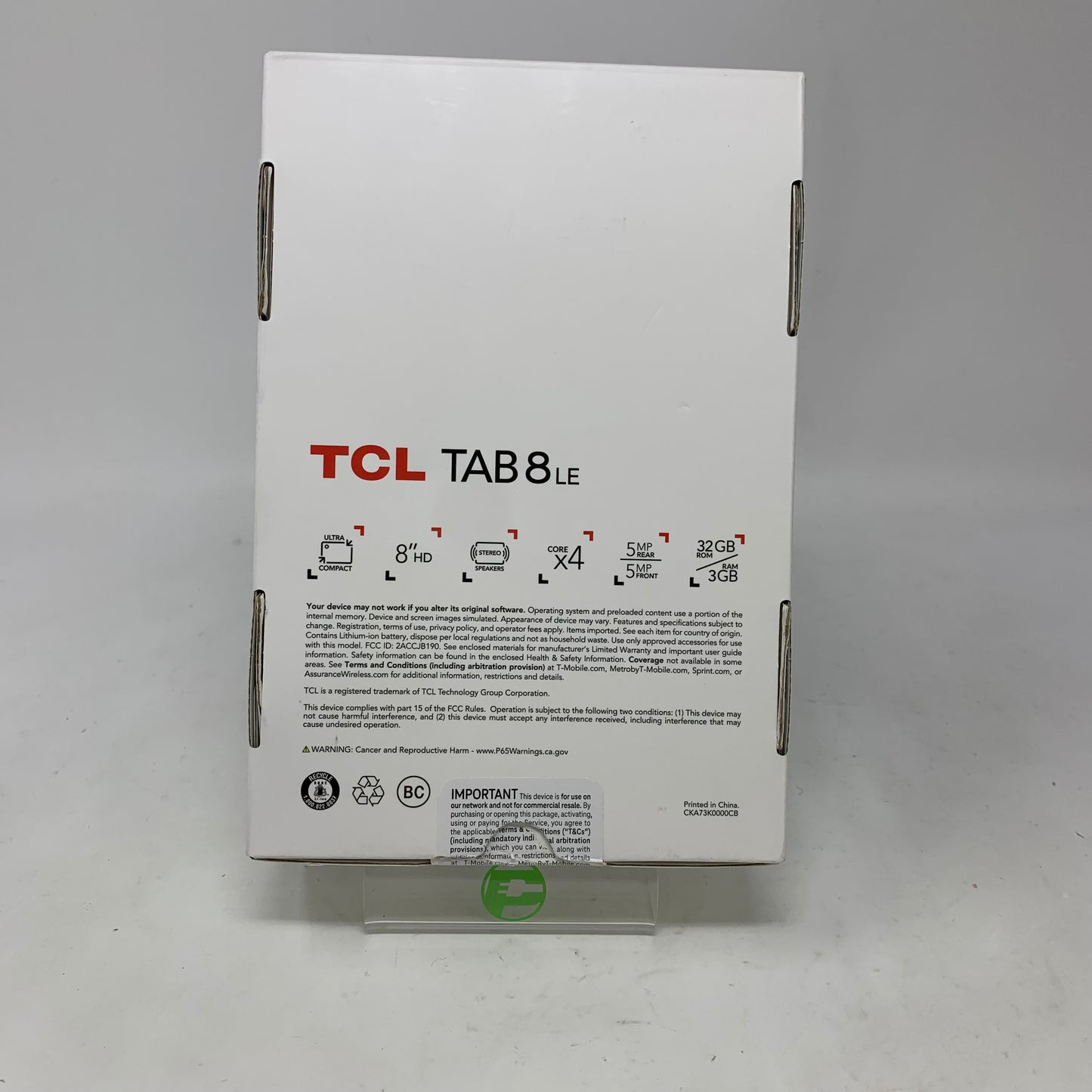 Metro By T-Mobile TCL Tab 8 LE 32GB Black HU6K