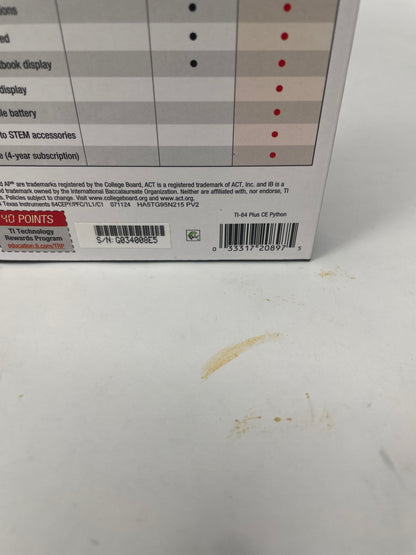 New Texas Instruments TI-84+ CE Python Graphing Calculator