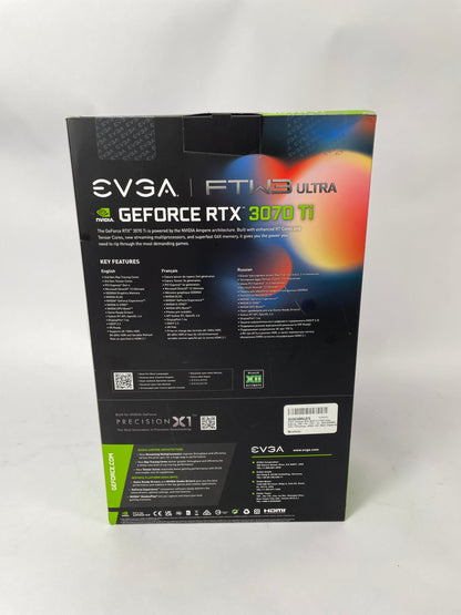 EVGA 3070 ti FTW3 Ultra 8GB GDDR6X Graphics Card 08G-P5-3797-KL