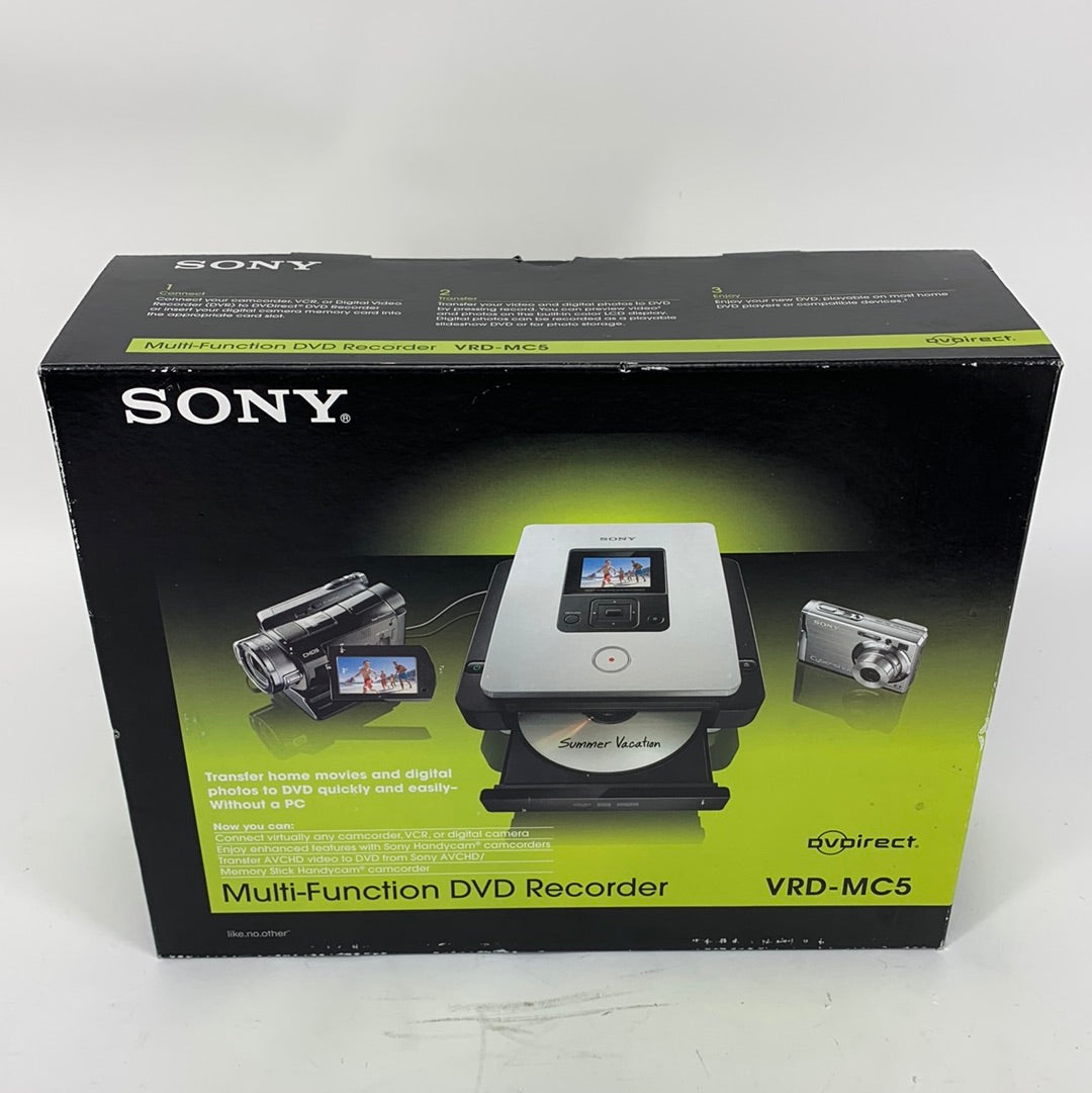 New Sony DvDirect VRD-MC5 Multi Function DVD Recorder