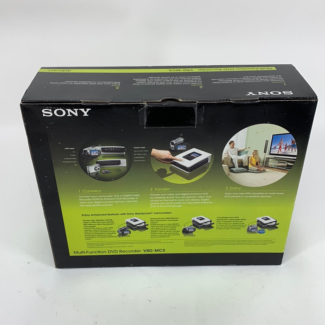 New Sony DvDirect VRD-MC5 Multi Function DVD Recorder