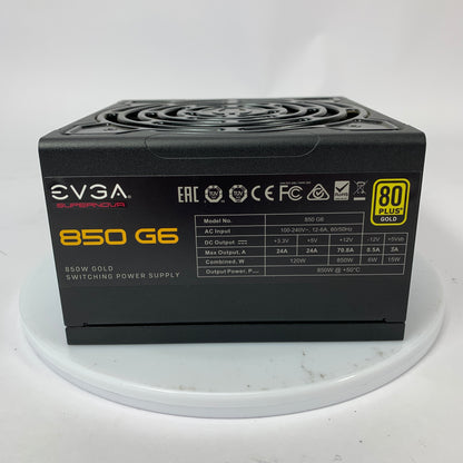 EVGA SuperNOVA 850 G6 220-G6-0850-X1 80 Plus Gold 850W F Power Supply