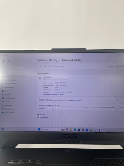 ASUS F15 GAMING FX507ZM-ES74 i7-12700H 2.3GHz 16GB RAM 1TB SSD GeForce RTX 3060
