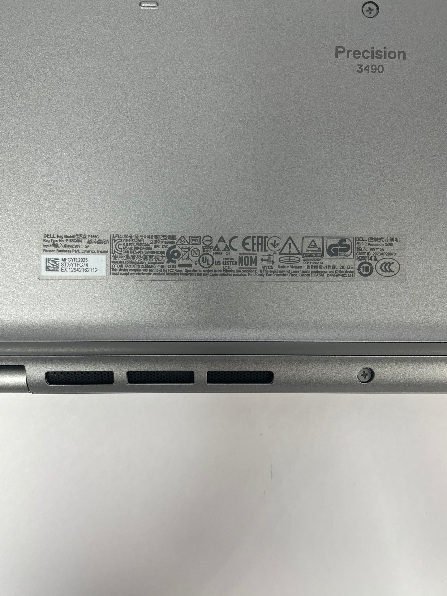 Dell Precision 3490 14" Core Ultra 7 155H 3.8GHz 16GB RAM 256GB SSD