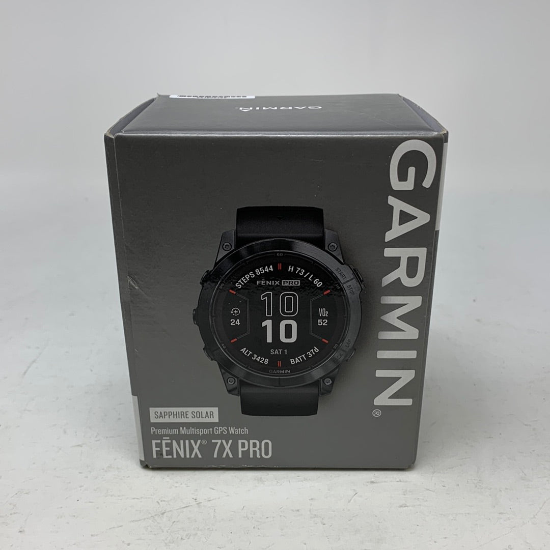 New Garmin Fenix 7X Pro Sapphire Solar Multisport GPS Smartwatch