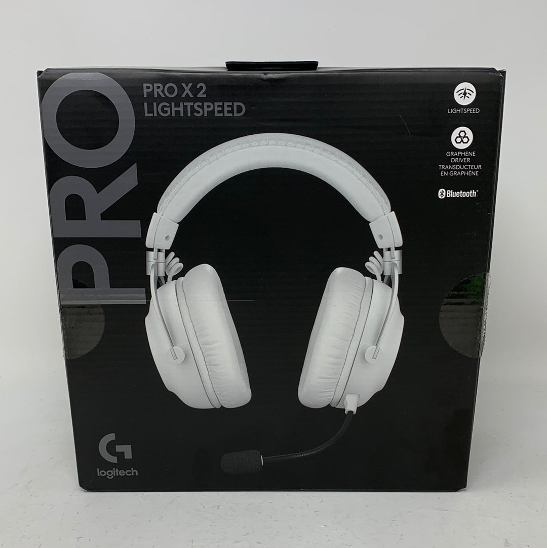 Logitech G Pro 2nd Gen Wireless Over-Ear Bluetooth Headphones White A00182