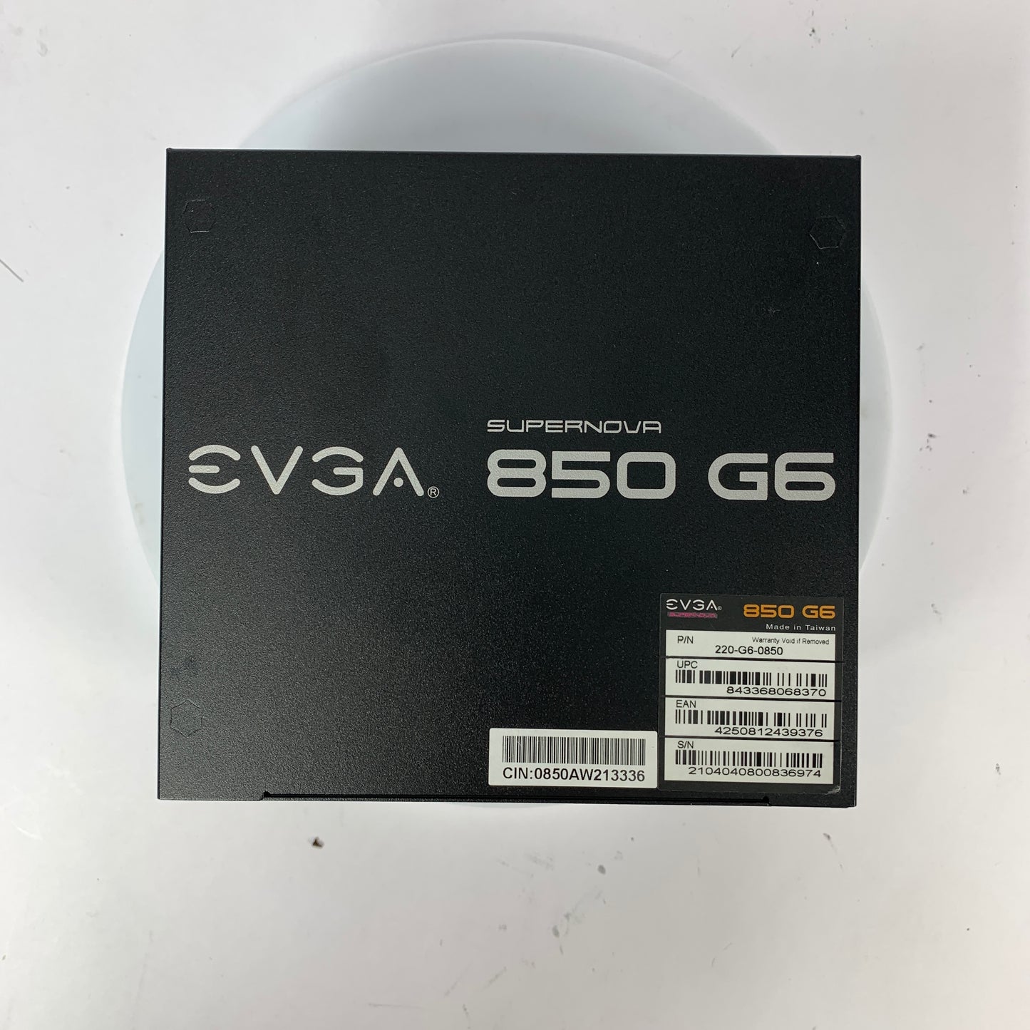 EVGA SuperNOVA 850 G6 220-G6-0850-X1 80 Plus Gold 850W F Power Supply