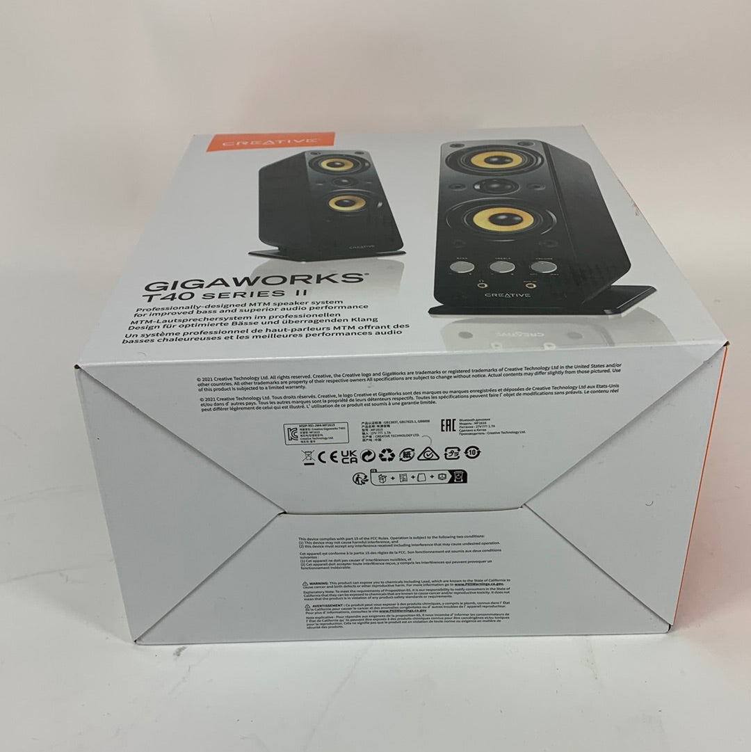 New Creative GIGAWORKS T40 Series II MTM Speaker System Black