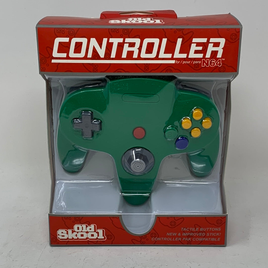 N64 Green Gaming Controller