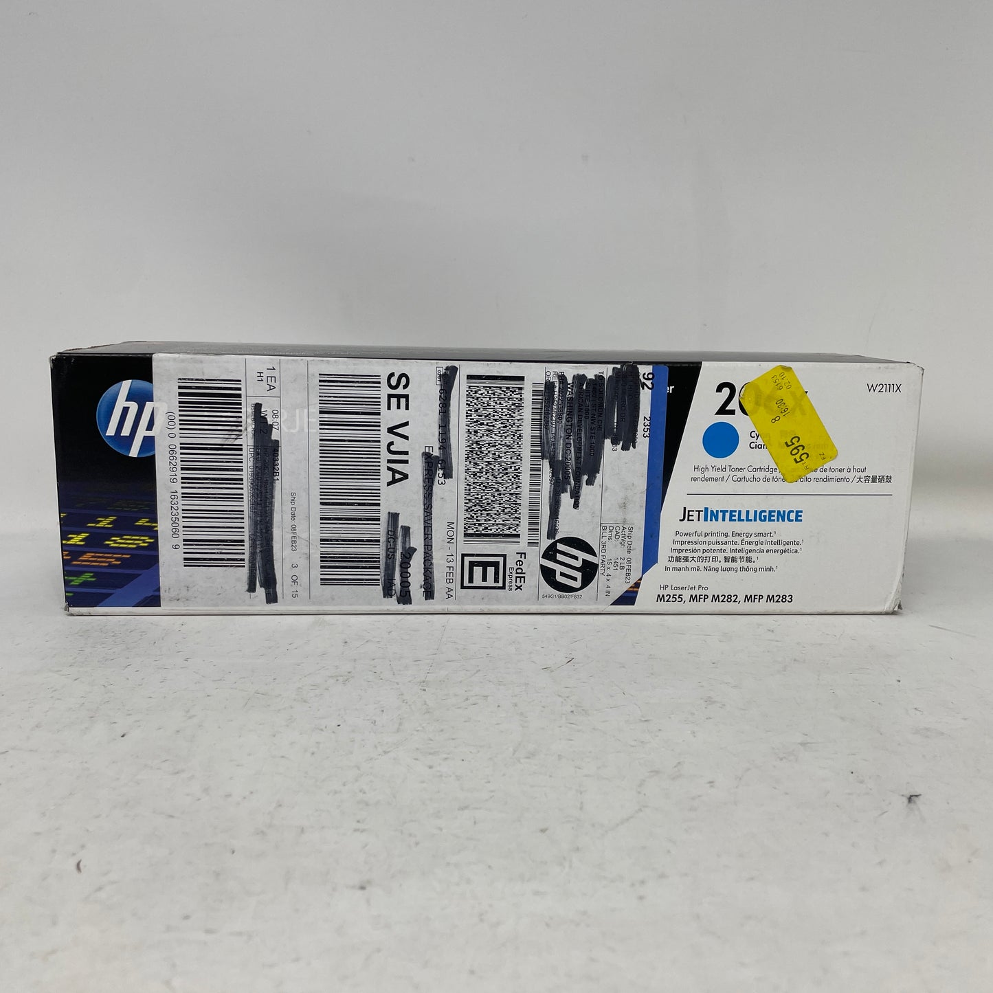 New HP LaserJet 206X Cyan Toner Cartridge W2111X