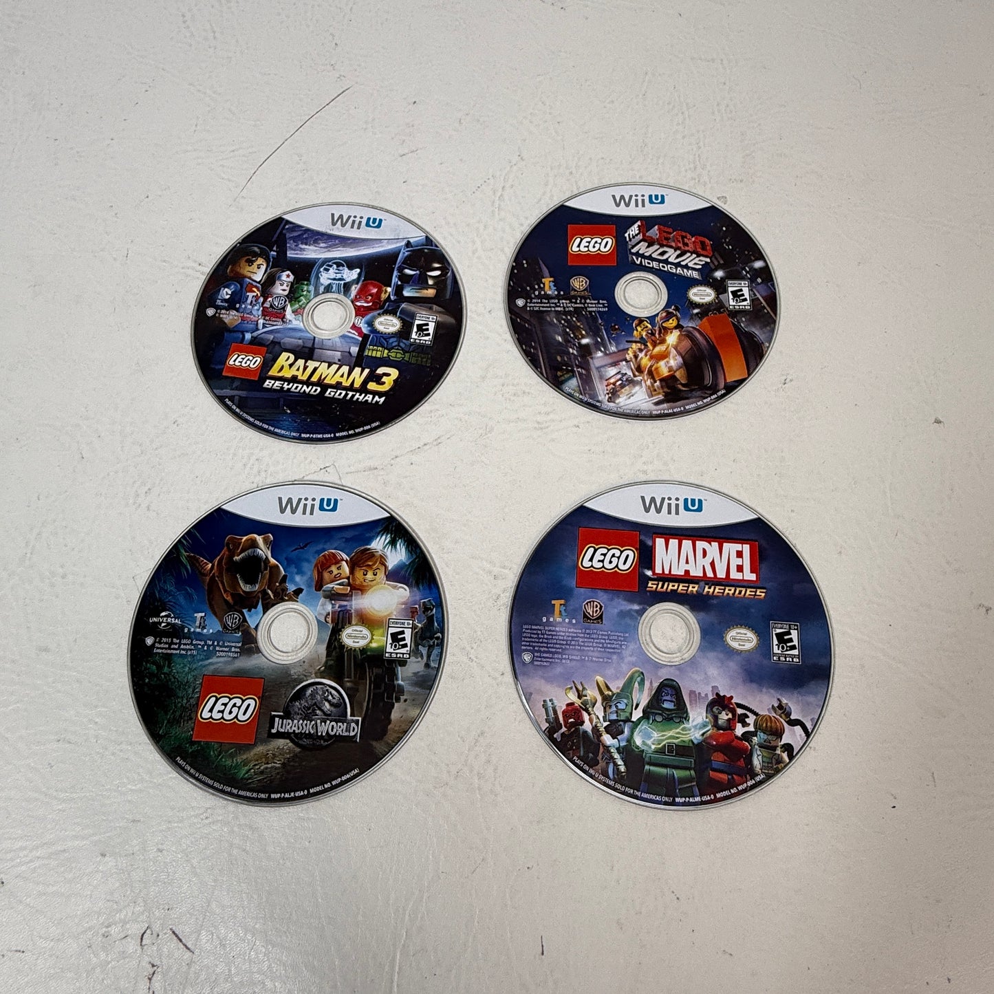 Lot of 4 Nintendo Wii U Games